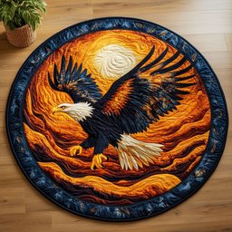 Bold Wings CM0705039CL Quilted Round Mat