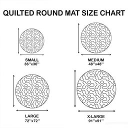 Camping WJ2304041CL Quilted Round Mat