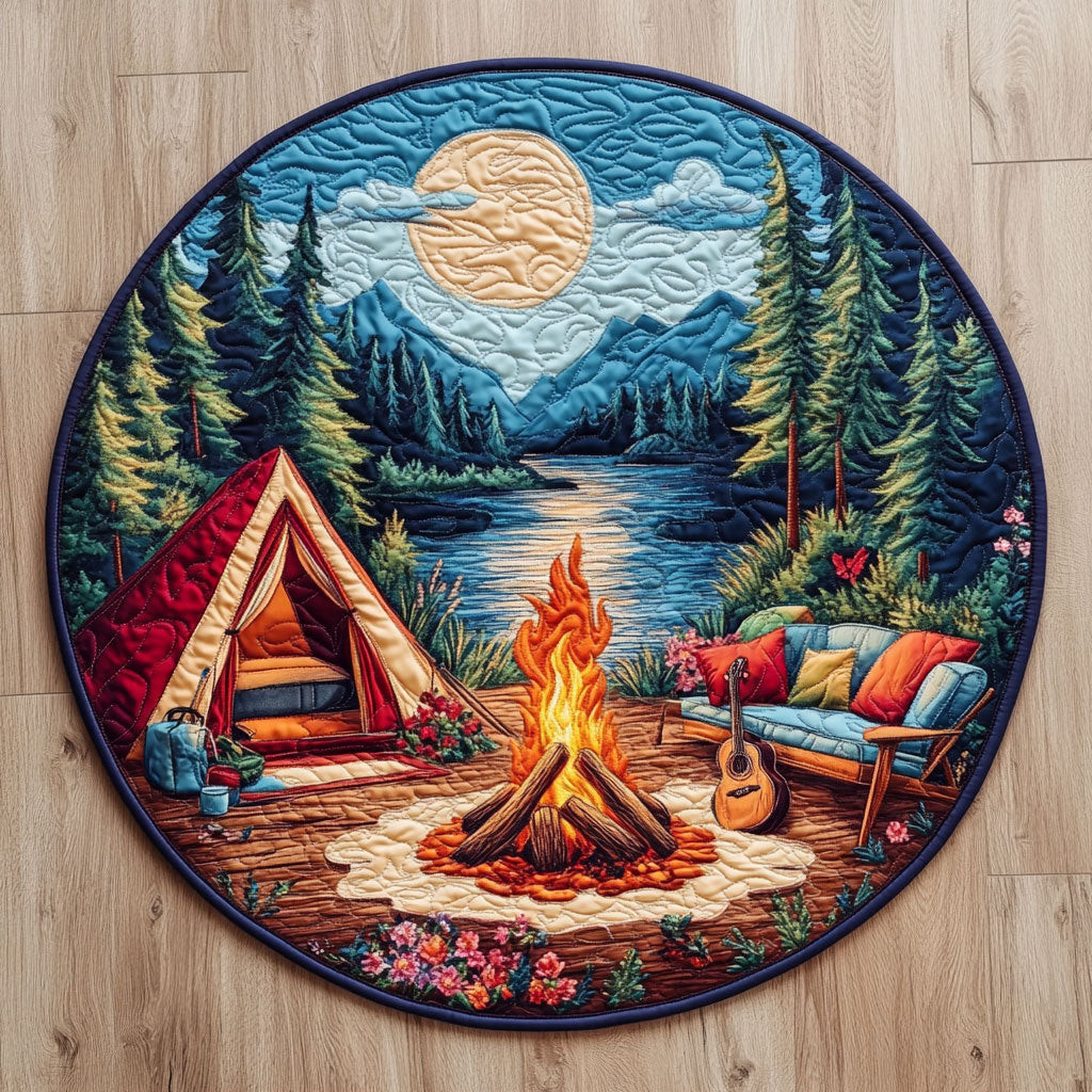 Camping WJ2304041CL Quilted Round Mat