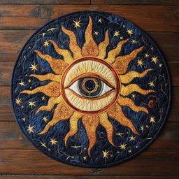 In Sight Eye CP0505015CL Quilt Round Mat