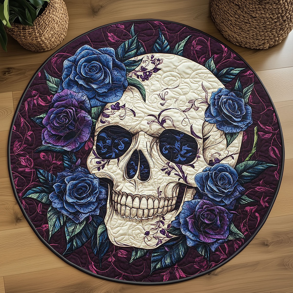 Petals Of Immortality WP2404024CL Quilted Round Mat
