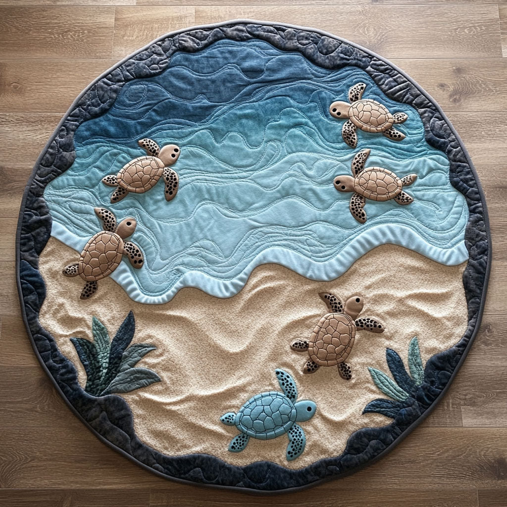 Turtle Group CP3004008CL Quilt Round Mat