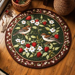 Garden Ring WY0505046CL Quilted Round Mat
