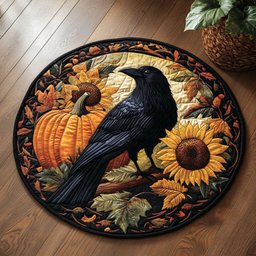 Sunlit Flutter CM3004022CL Quilted Round Mat