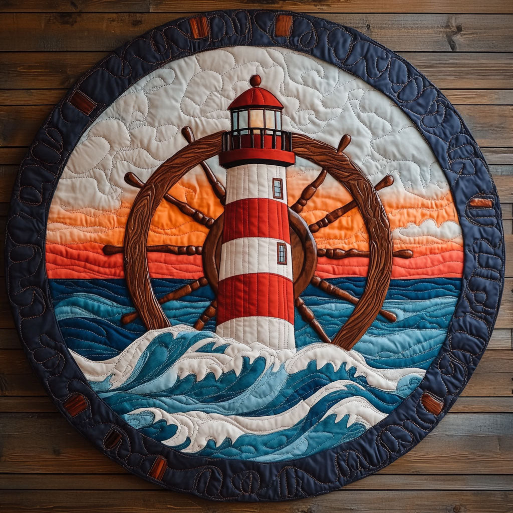 Lighthouse CW2804016CL Quilted Round Mat