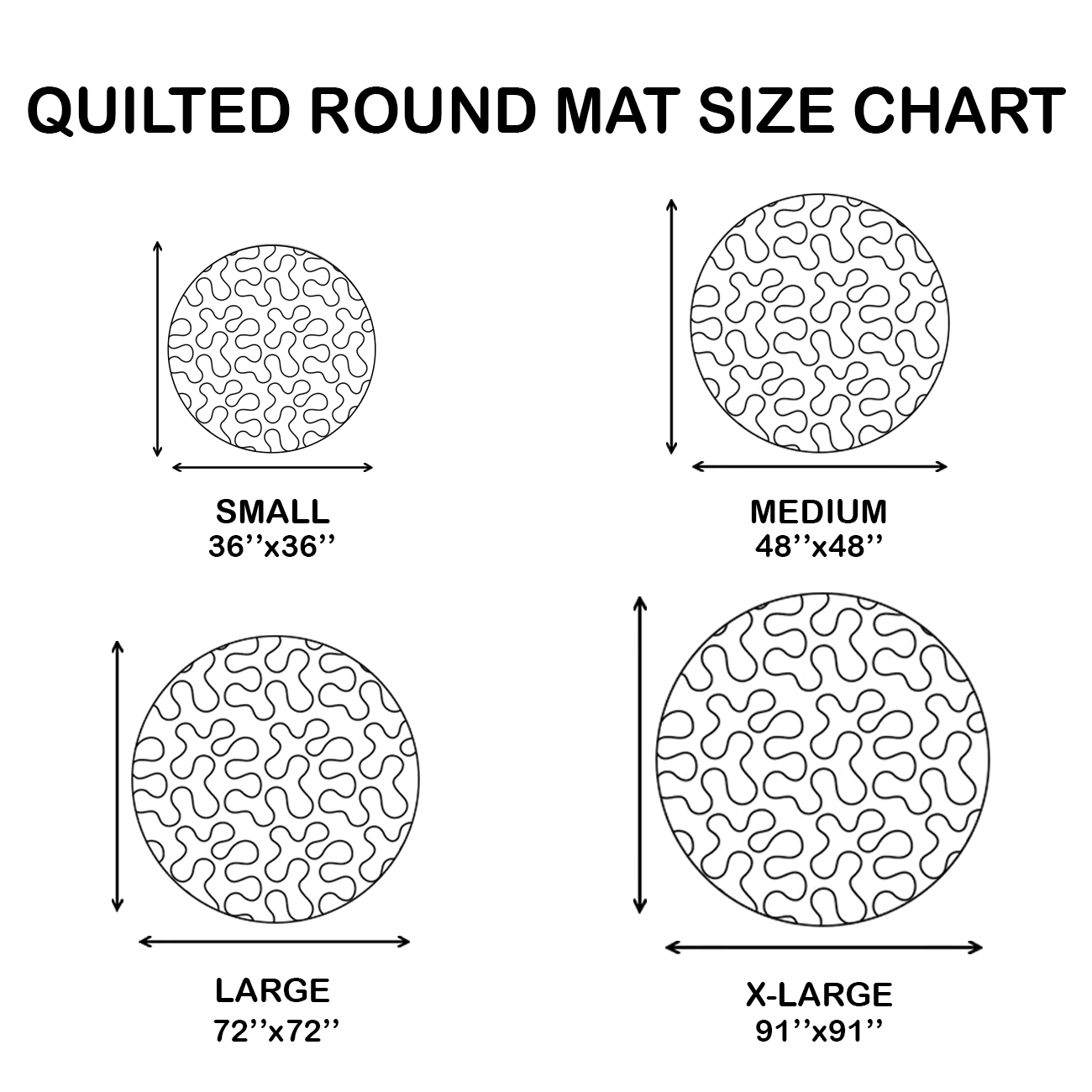 Heart Brew WY0505048CL Quilted Round Mat
