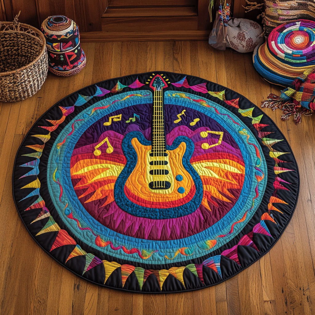 Rainbow Rock WY0505052CL Quilted Round Mat