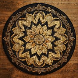 Royal Flower WN2904048CL Quilted Round Mat