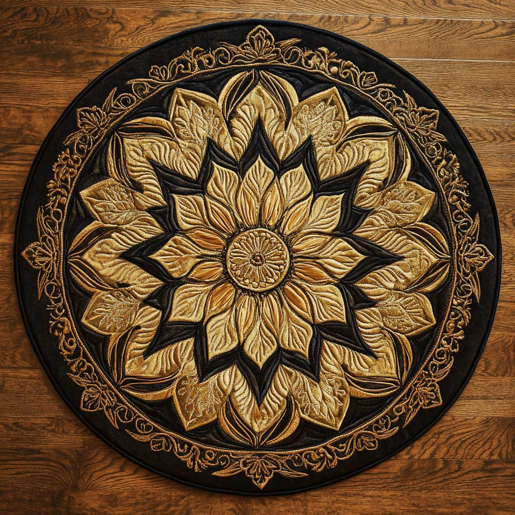 Royal Flower WN2904048CL Quilted Round Mat