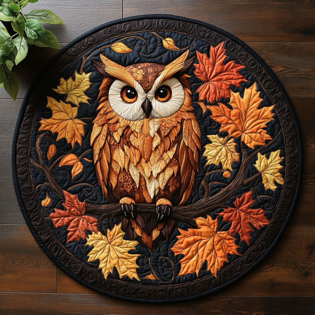 Echoes in the Branches CM2904013CL Quilted Round Mat