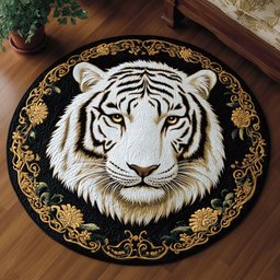 Ember Eyes CM2904016CL Quilted Round Mat
