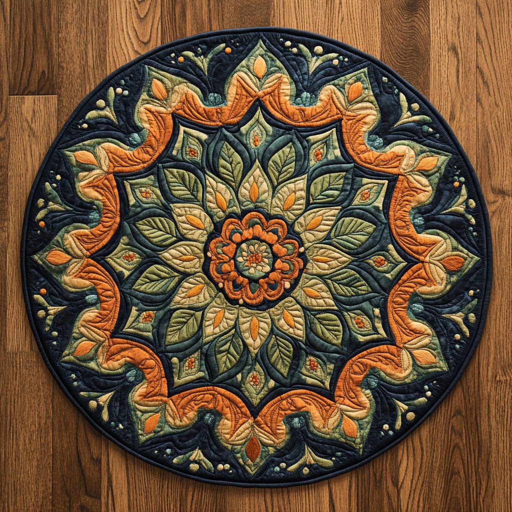 Elegant Cascade CP0505004CL Quilt Round Mat