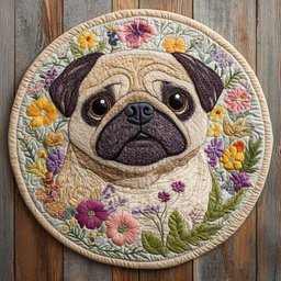 Lovely Eyes CQ3004024CL Quilted Round Mat