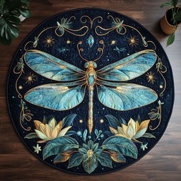 Gossamer Flight CM2904021CL Quilted Round Mat