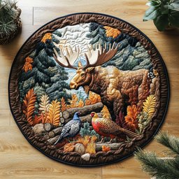 Forest Mystic CM3004020CL Quilted Round Mat