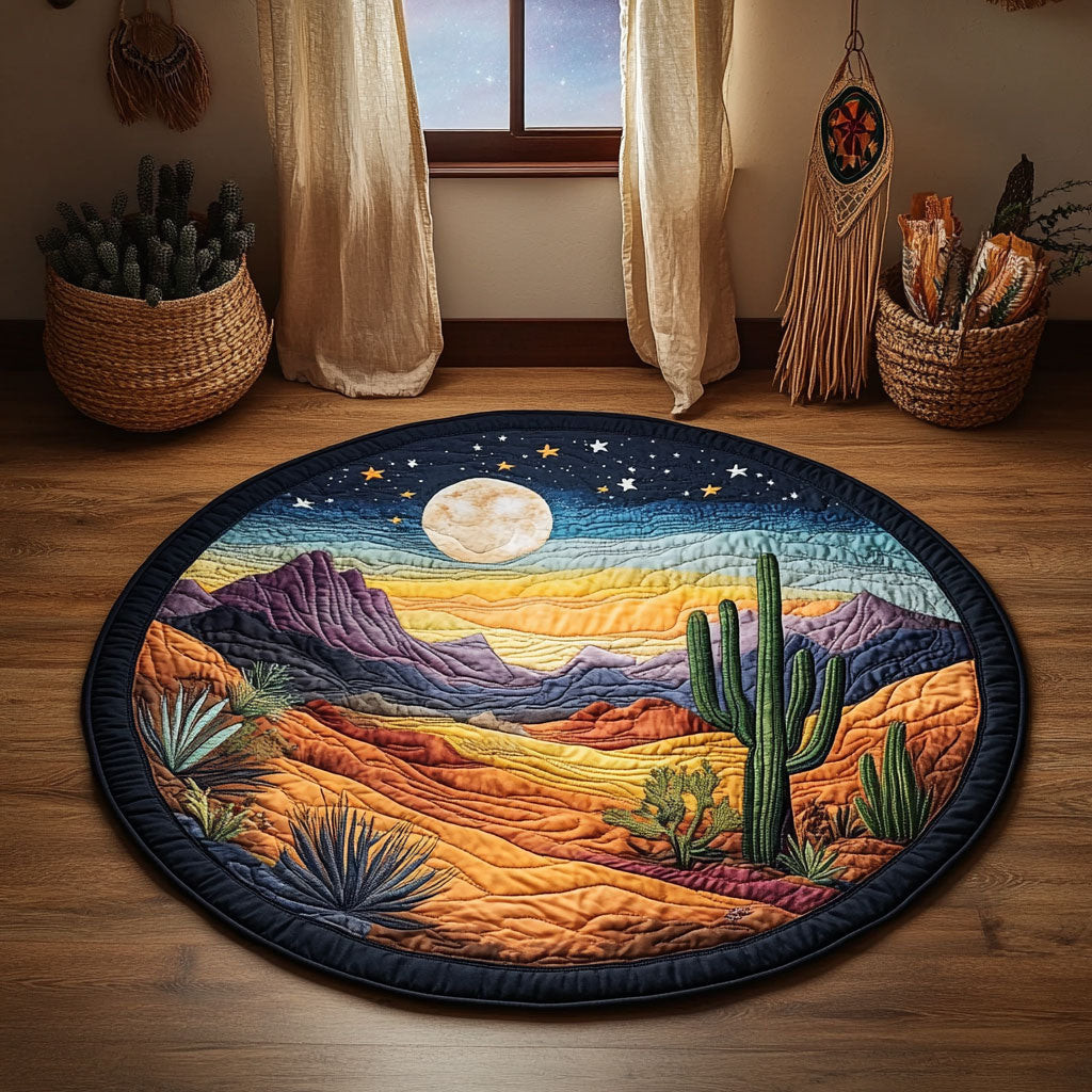 Desert Moon WY0505044CL Quilted Round Mat