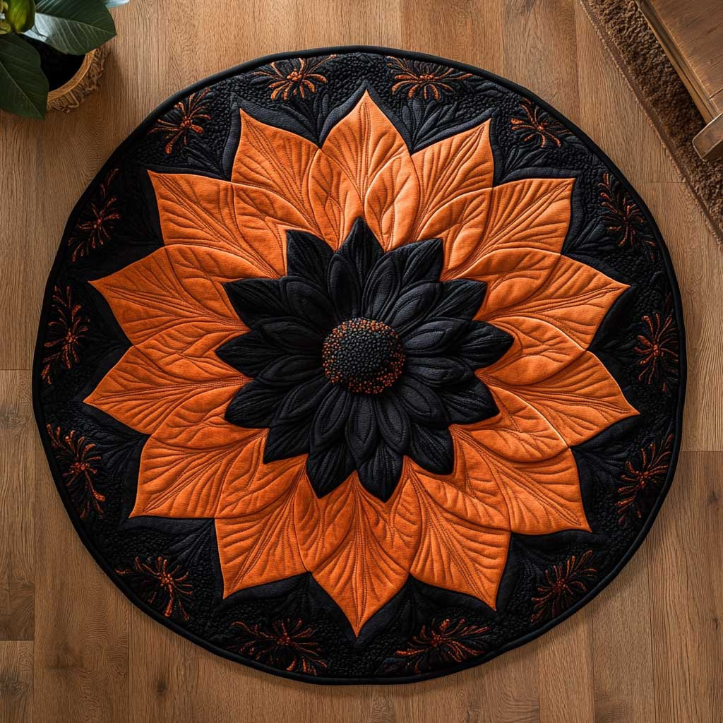 Dahlia Phoenix WN2804023CL Quilted Round Mat