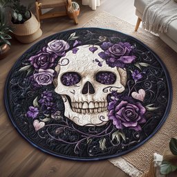Rose Soul Eater WP2204057CL Quilted Round Mat