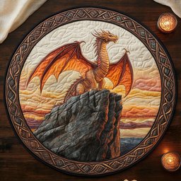 Lair of Legends CM2504054CL Quilted Round Mat