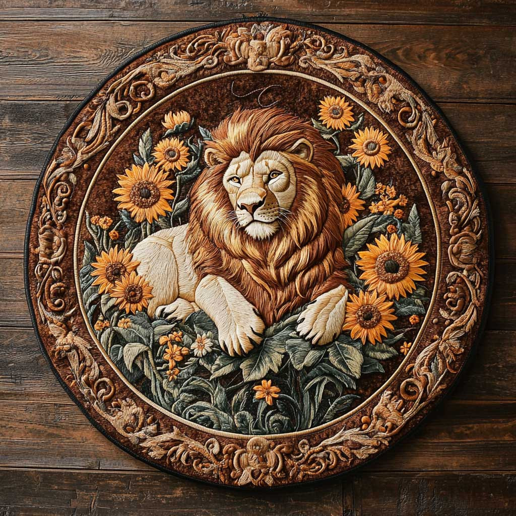 Silent Lion WN2204057CL Quilted Round Mat