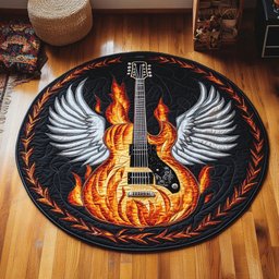 Desire For Rock WY2504009CL Quilted Round Mat