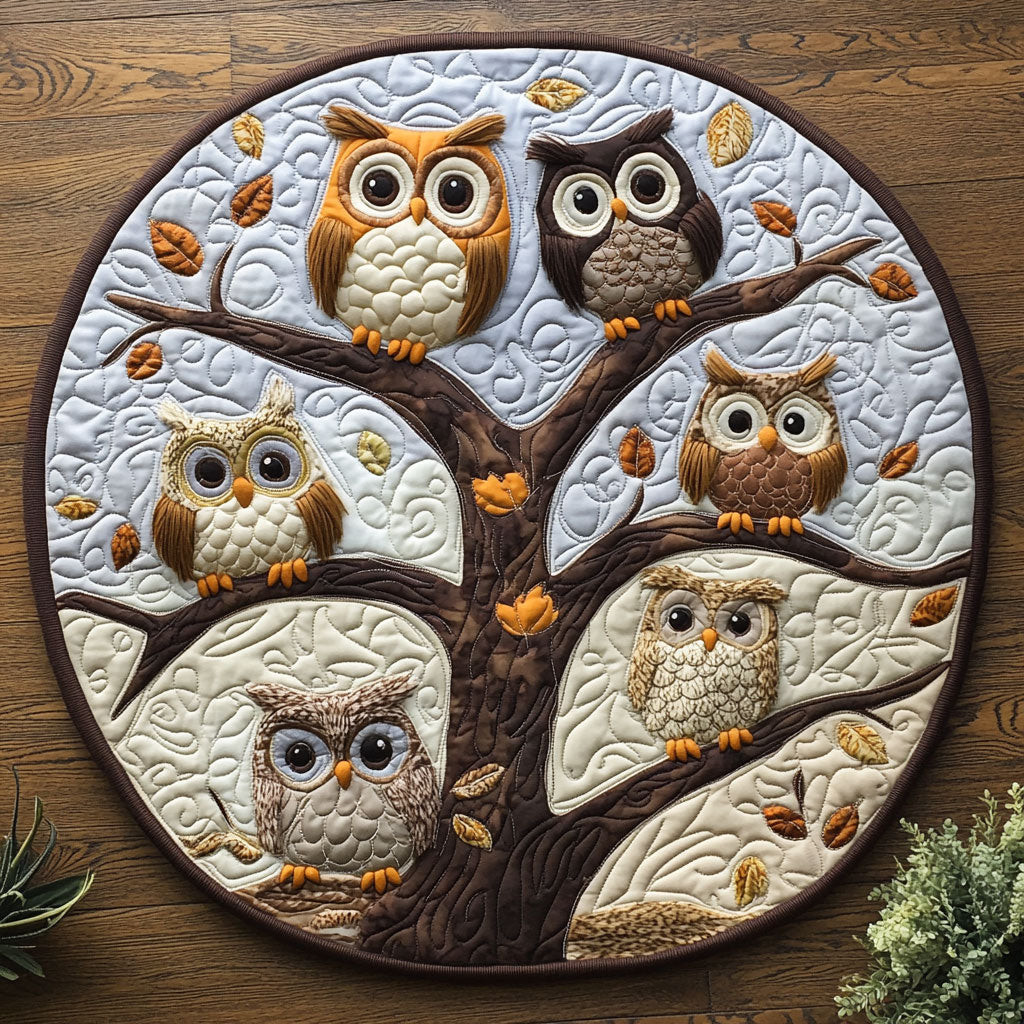 Forest Wisdom CM2304028CL Quilted Round Mat