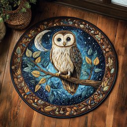 Night Watcher WY2204025CL Quilted Round Mat