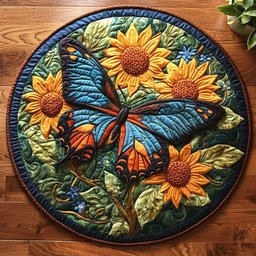 Dancing Wings CM2204029CL Quilted Round Mat