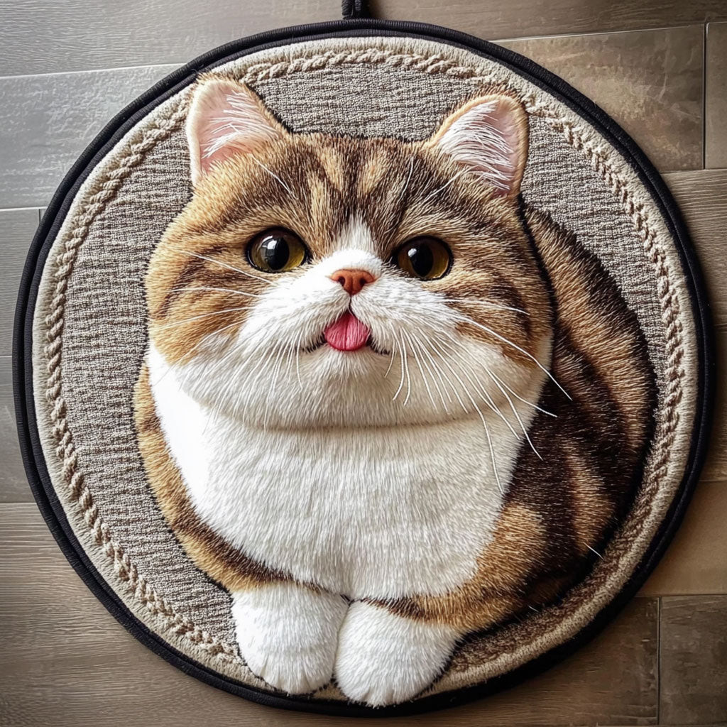 Naughty Kitty CP2104016CL Quilt Round Mat