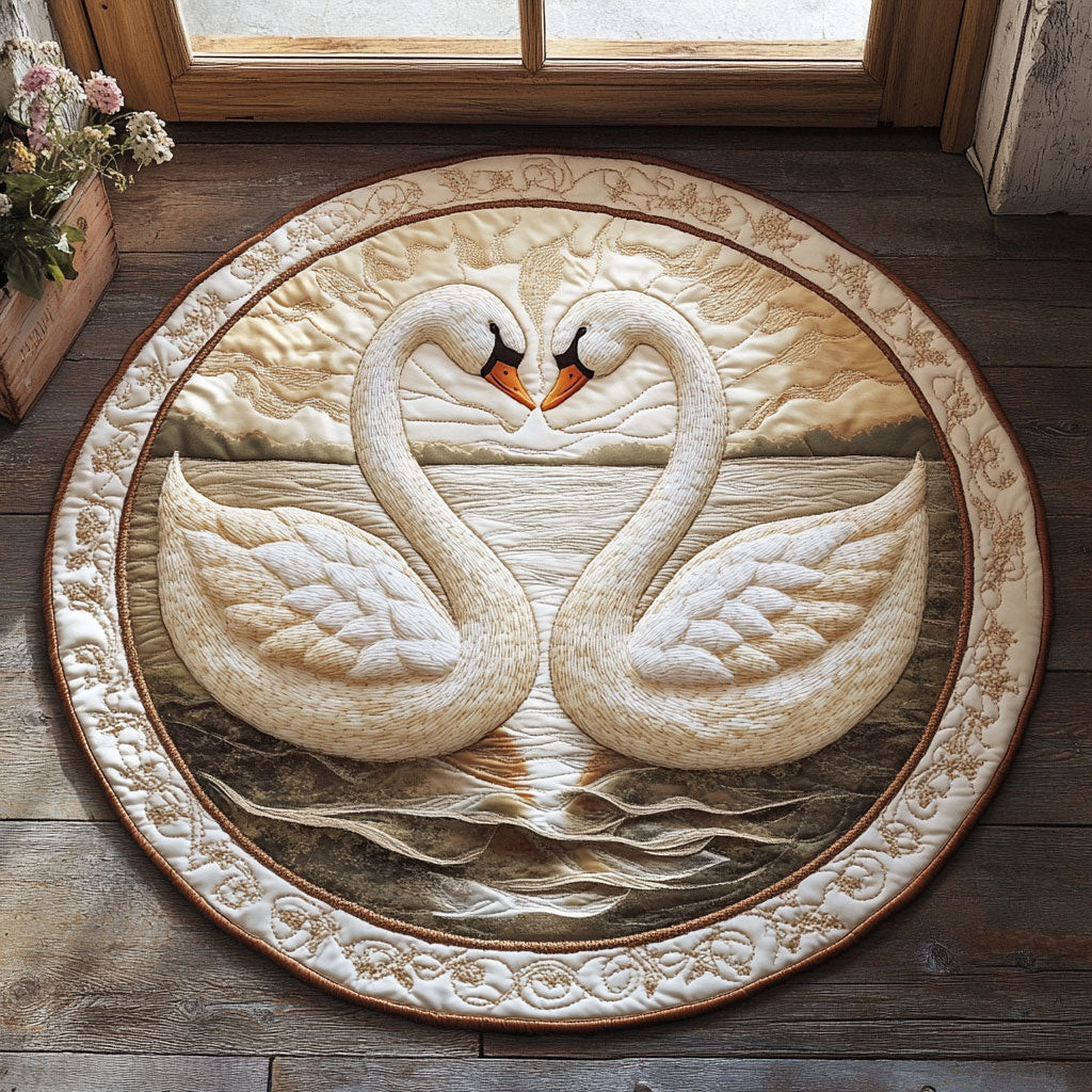 Silent Embrace CP2404002CL Quilt Round Mat