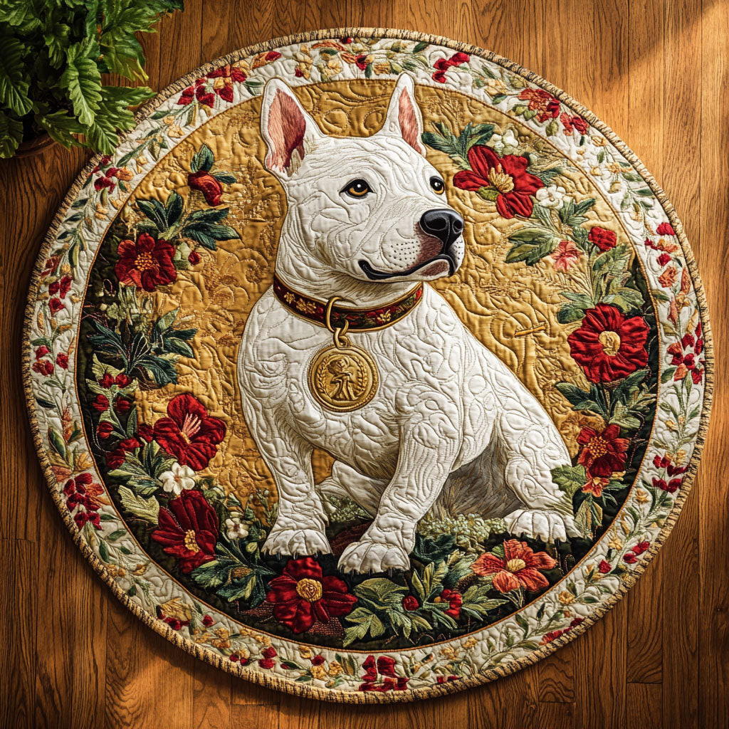 Wrapped in Woof CM2204016CL Quilted Round Mat