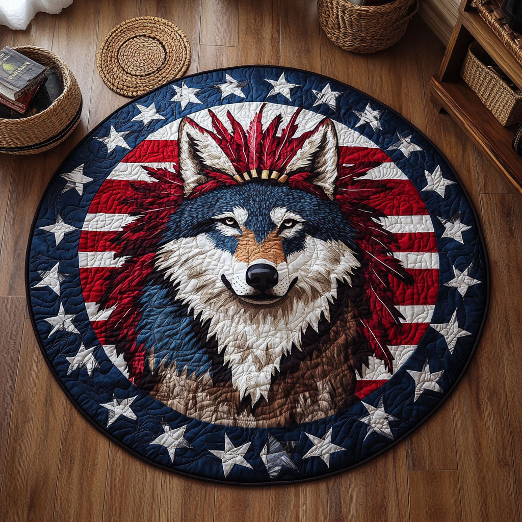 Howl Of Freedom WY2204021CL Quilted Round Mat