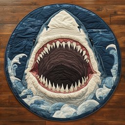 Be Careful Your Feet CP2104004CL Quilt Round Mat