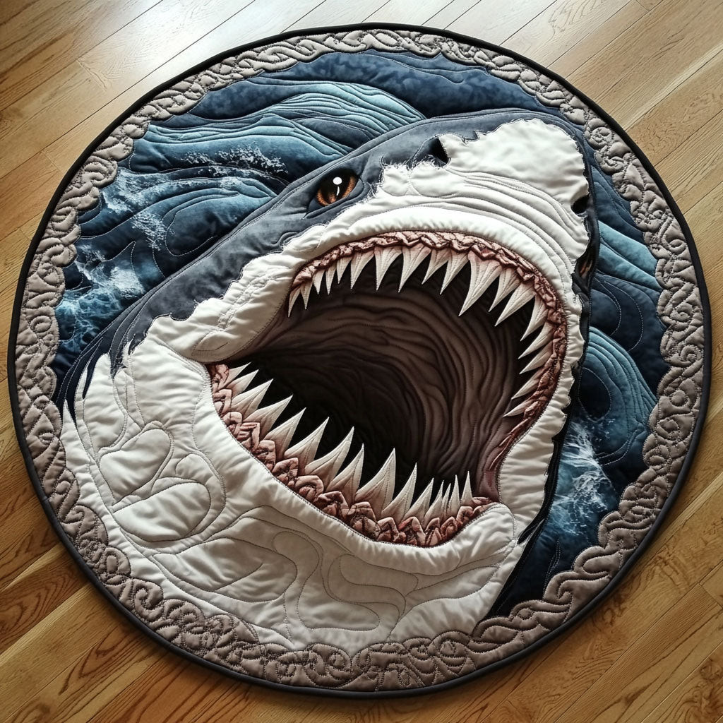 Creepy Jaw CP2104040CL Quilt Round Mat