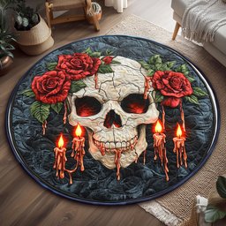 Mystic Bloom Cradle WP2304016CL Quilted Round Mat
