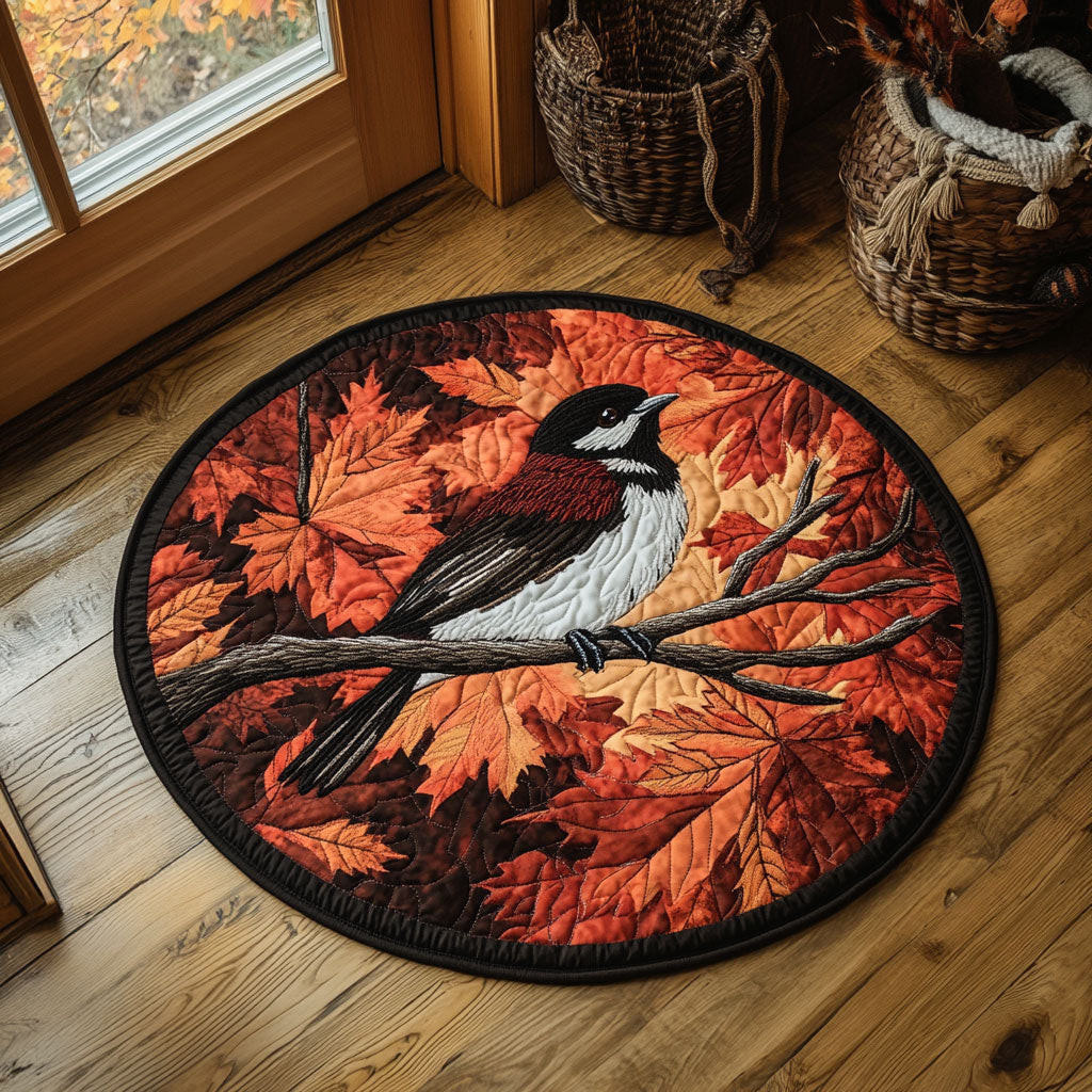 Autumn Forest WY2204001CL Quilted Round Mat