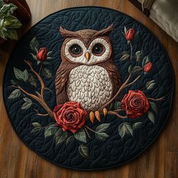 Love Rosie CM2404007CL Quilted Round Mat