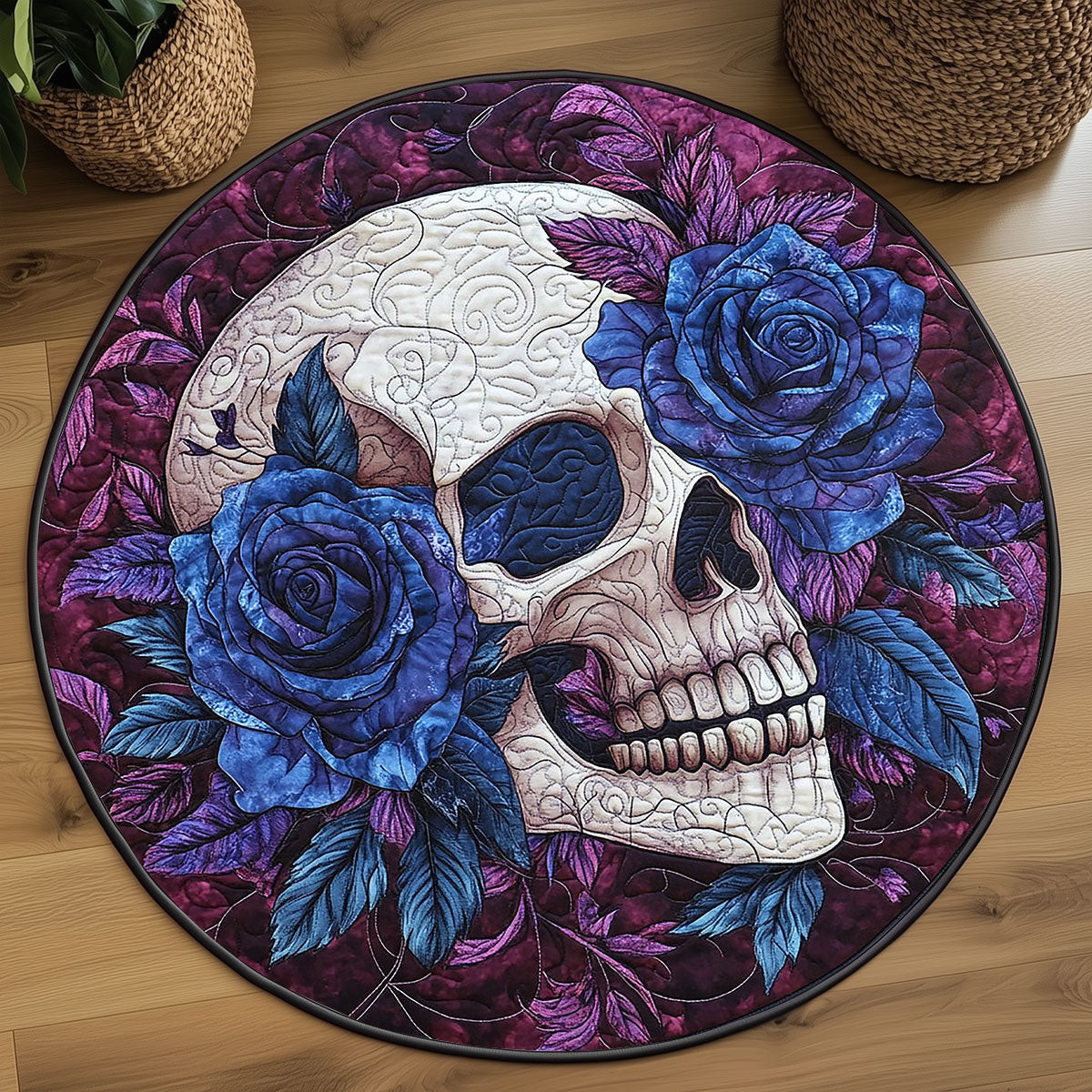 Roses of Eternity WP2304017CL Quilted Round Mat