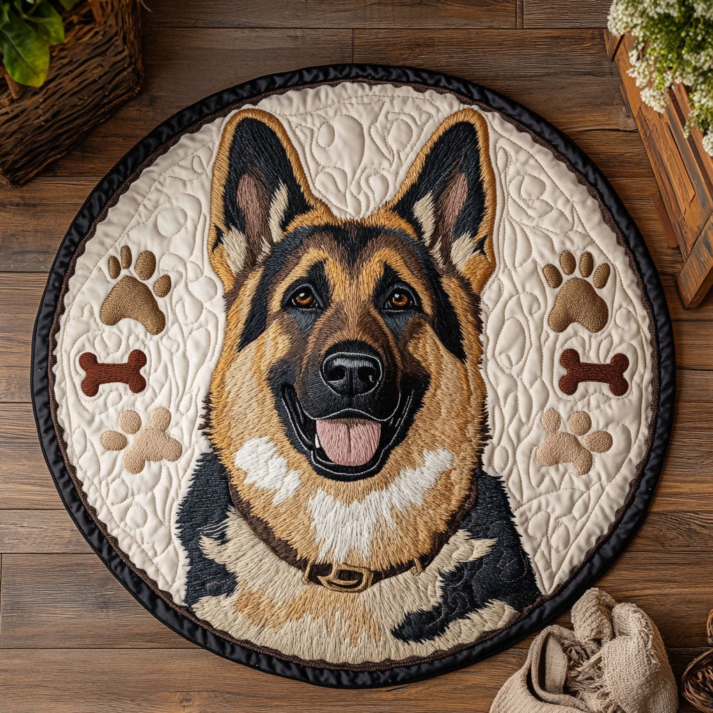 Cheerful Shepherd CP2104008CL Quilt Round Mat