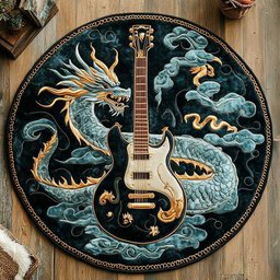 Guitar Reign WN2404012CL Quilted Round Mat