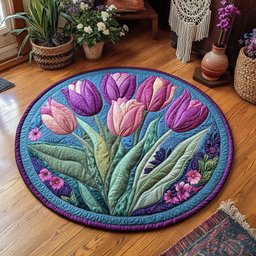 Tulip WY2304046CL Quilted Round Mat