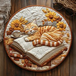 Peaceful Sleep WY2504018CL Quilted Round Mat