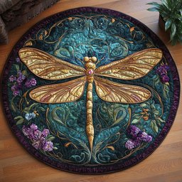Twilight Wings CM2504012CL Quilted Round Mat