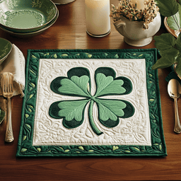 Emerald Luck Quilted Place Mat NCU0VH2574