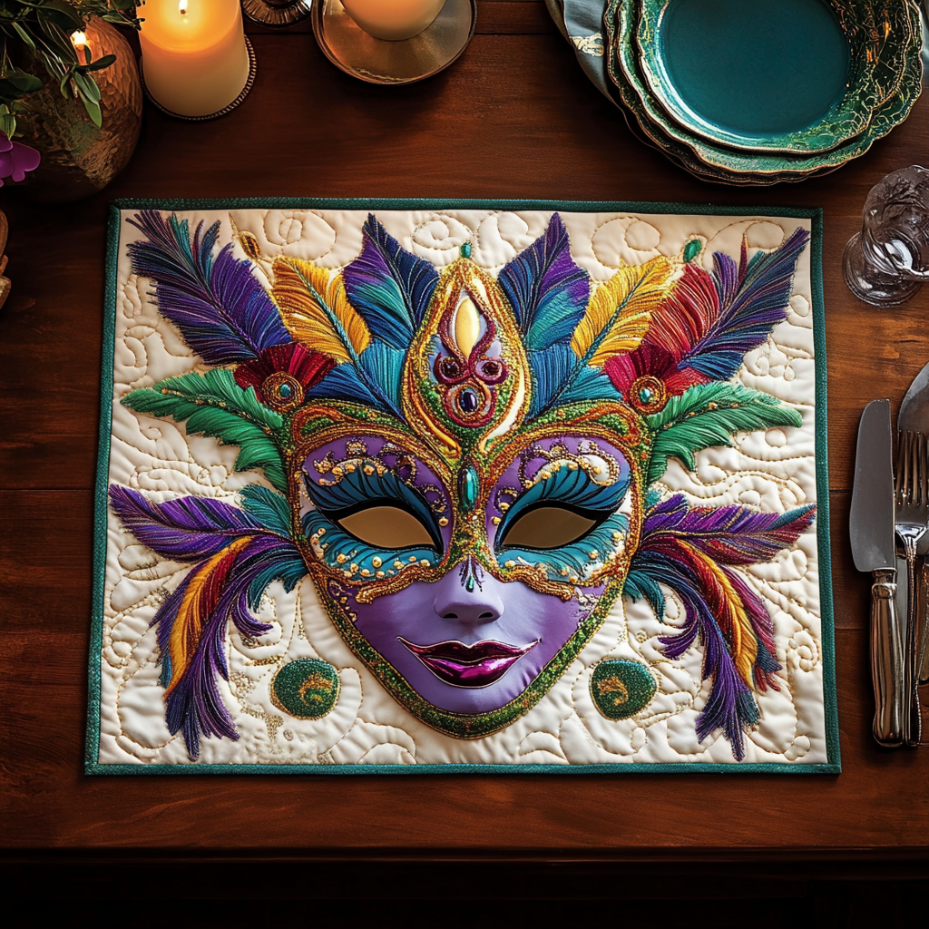 Mystic Masquerade Quilted Place Mat NCU0DV3399