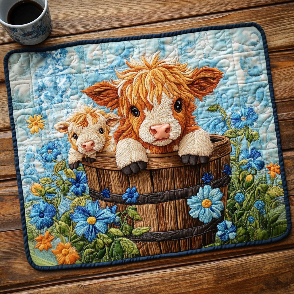 Baby Highland Duo Quilted Placemat NCU0NT4344