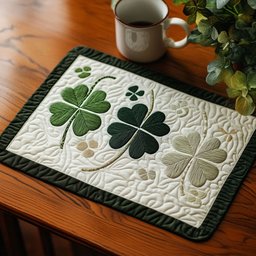 Lucky Clover Quilted Placemat NCU0NT3640