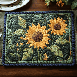 Radiant Petals Quilted Place Mat NCU0DV3145