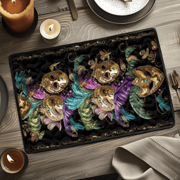 Feather Flourish Quilted Place Mat NCU0VH2737