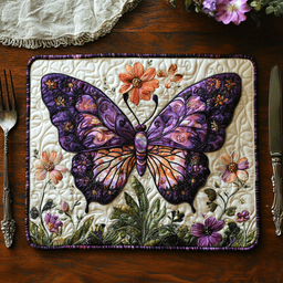 Papillon Charm Quilted Place Mat NCU0DV3235